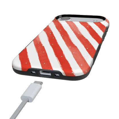 Candy Cane Lane | Peppermint Stripes Case Phone Case Casetry