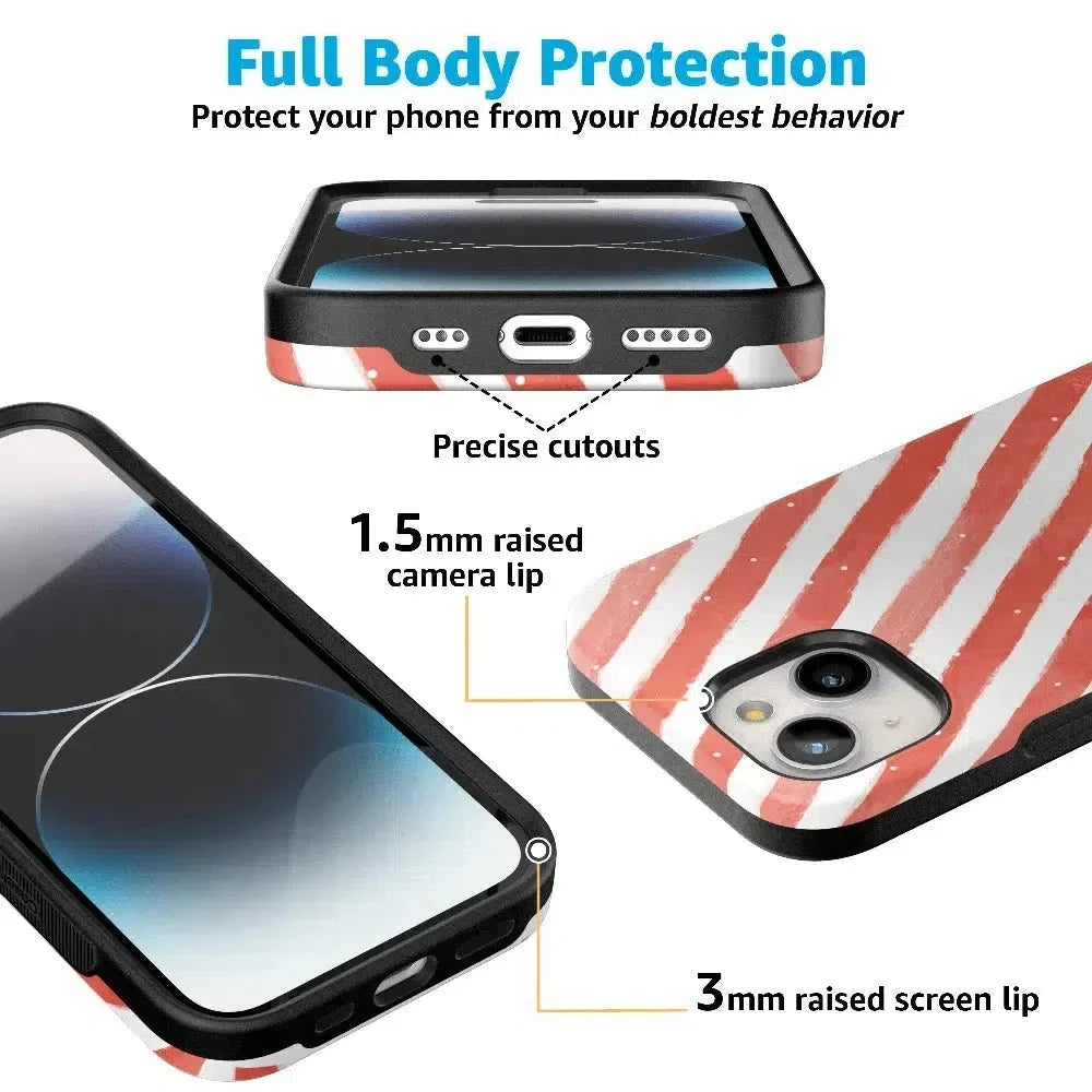 Candy Cane Lane | Peppermint Stripes Case Phone Case Casetry