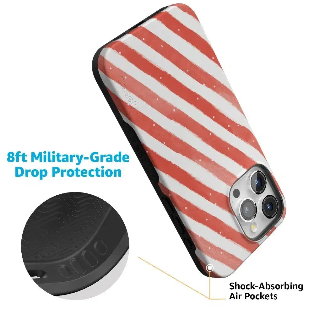 Candy Cane Lane | Peppermint Stripes Case Phone Case Casetry