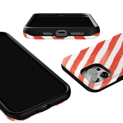 Candy Cane Lane | Peppermint Stripes Case Phone Case Casetry