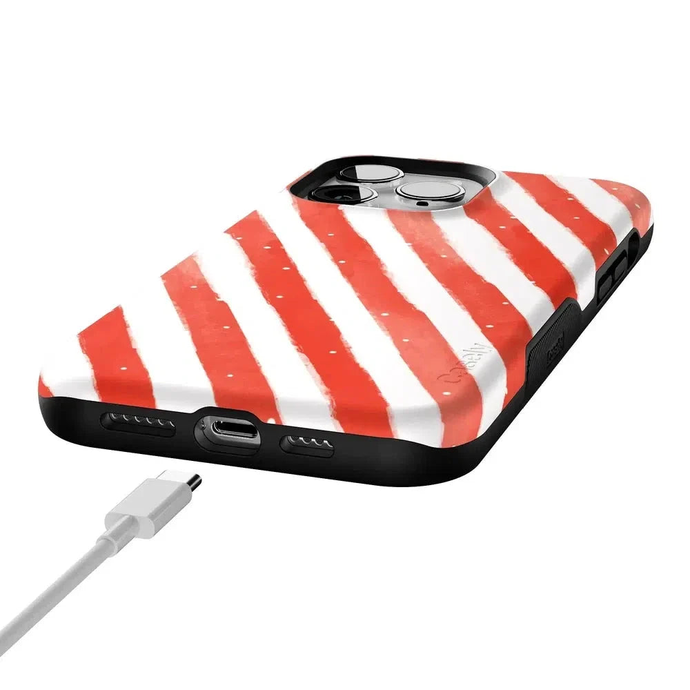 Candy Cane Lane | Peppermint Stripes Case Phone Case Casetry