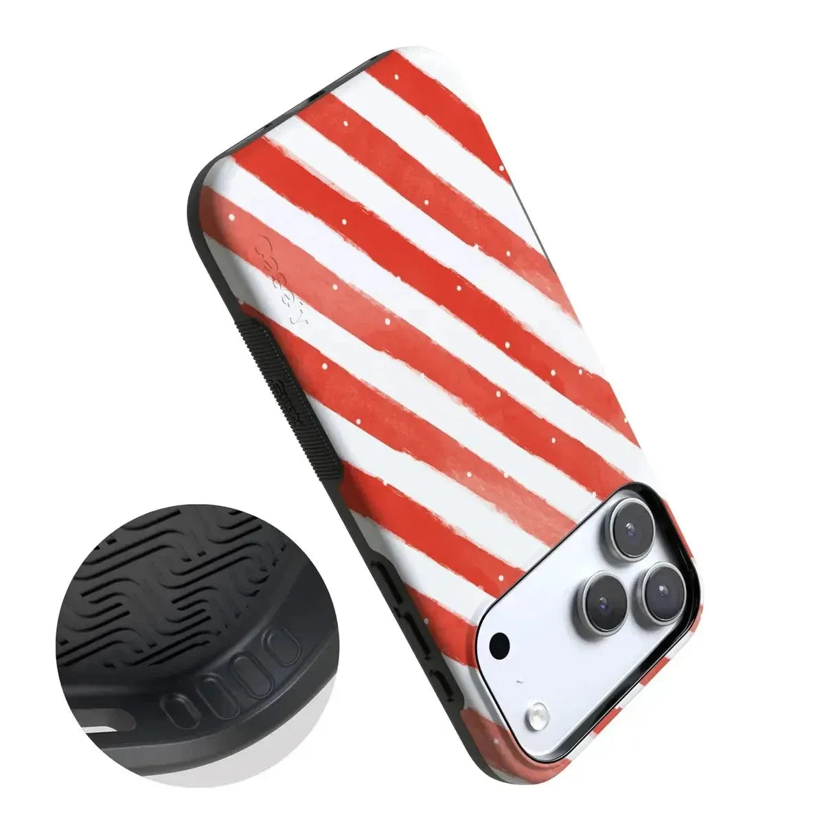 Candy Cane Lane | Peppermint Stripes Case Phone Case Casetry