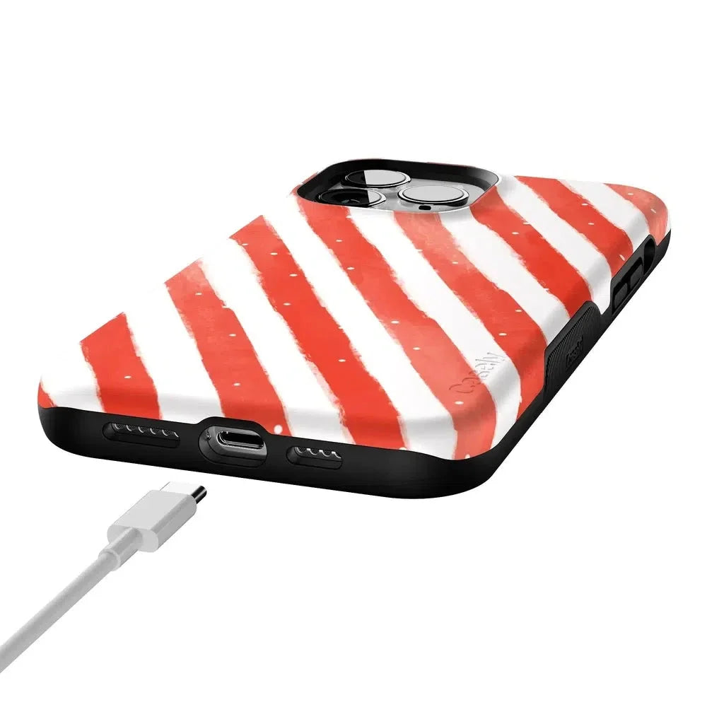 Candy Cane Lane | Peppermint Stripes Case Phone Case Casetry