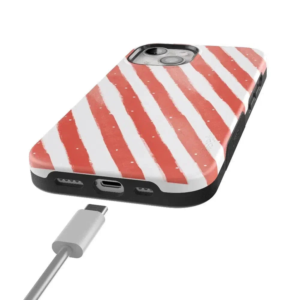 Candy Cane Lane | Peppermint Stripes Case Phone Case Casetry