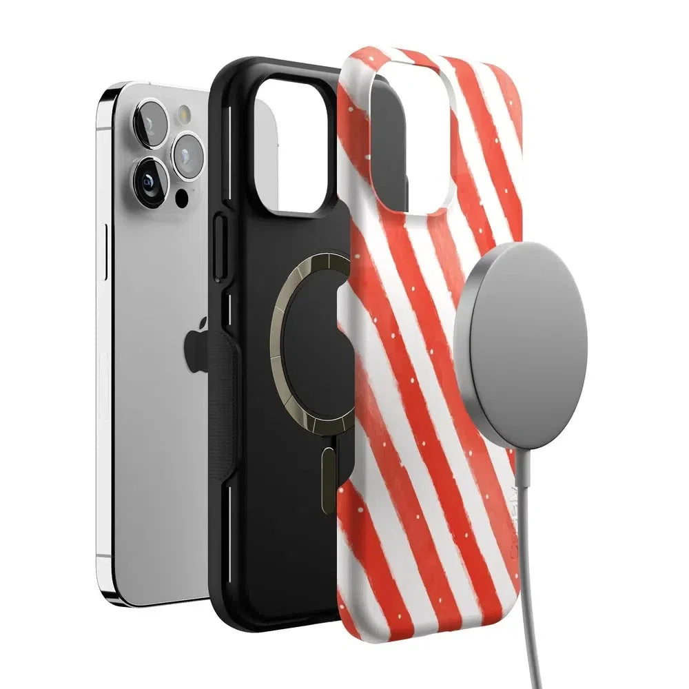 Candy Cane Lane | Peppermint Stripes Case Phone Case Casetry