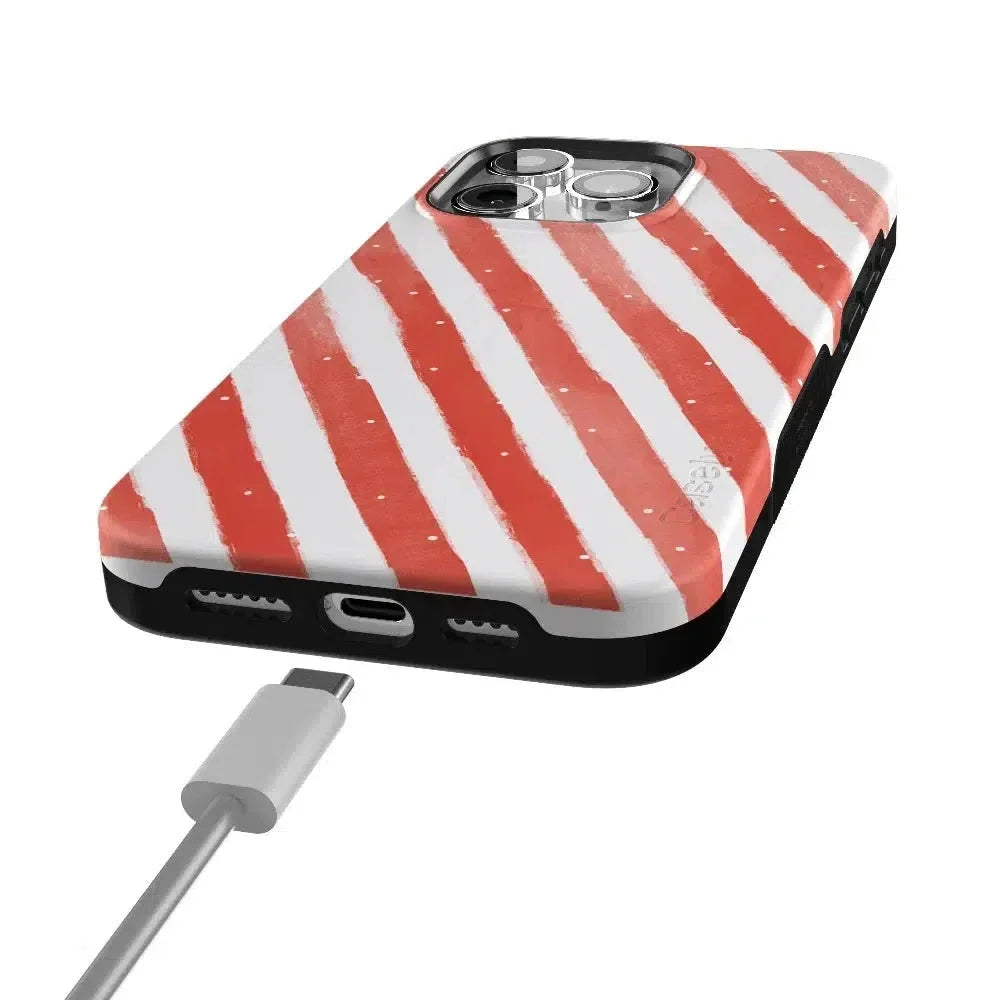 Candy Cane Lane | Peppermint Stripes Case Phone Case Casetry
