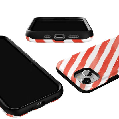 Candy Cane Lane | Peppermint Stripes Case Phone Case Casetry