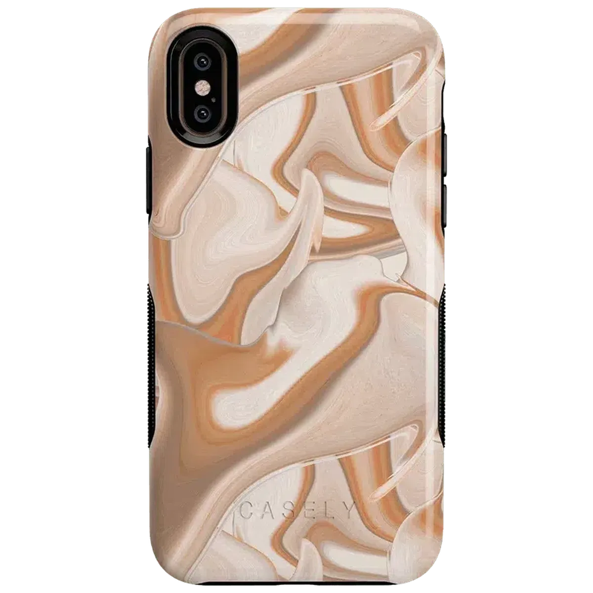 Caramel Delight | Marble Swirl Case iPhone Case get.casely Bold iPhone XS Max