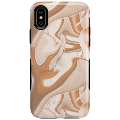 Caramel Delight | Marble Swirl Case iPhone Case get.casely Bold iPhone XS Max