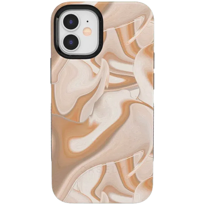 Caramel Delight | Marble Swirl Case iPhone Case get.casely Bold + MagSafe® iPhone 12
