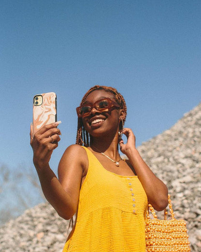 Caramel Delight | Marble Swirl Case iPhone Case get.casely