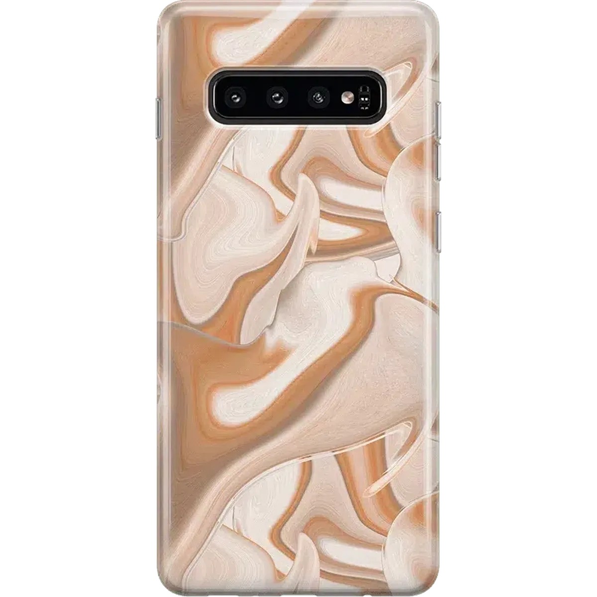 Caramel Delight | Marble Swirl Samsung Case Samsung Case get.casely Classic Galaxy S10 Plus