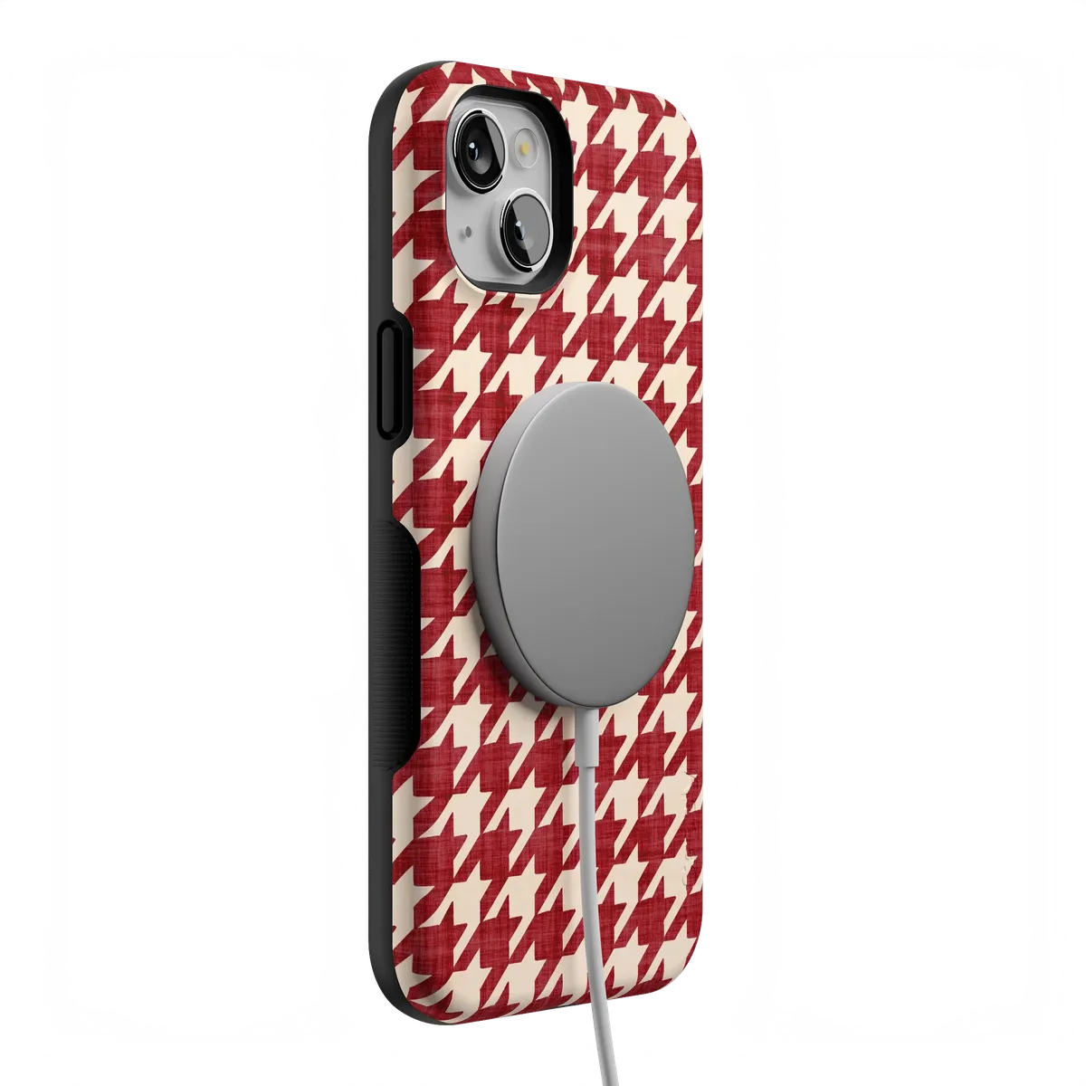 Scarlet Stitch | Red Houndstooth Case