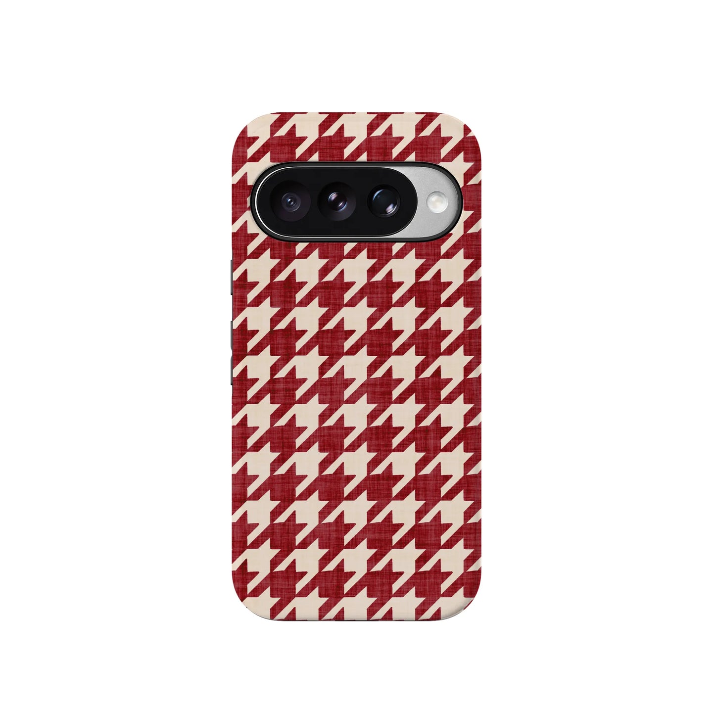 Scarlet Stitch | Red Houndstooth Case