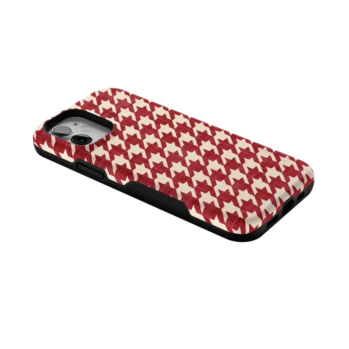 Scarlet Stitch | Red Houndstooth Case