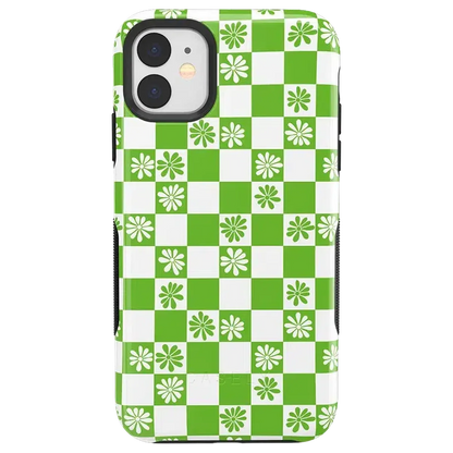 Check Mate | Daisy Checkerboard Floral Case iPhone Case get.casely Bold iPhone 11
