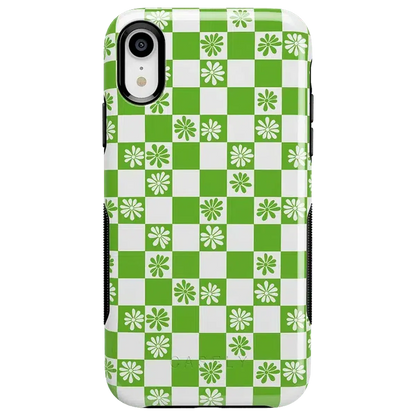 Check Mate | Daisy Checkerboard Floral Case iPhone Case get.casely Bold iPhone XR