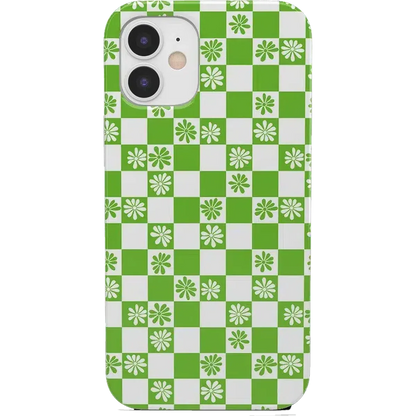 Check Mate | Daisy Checkerboard Floral Case iPhone Case get.casely Classic iPhone 12