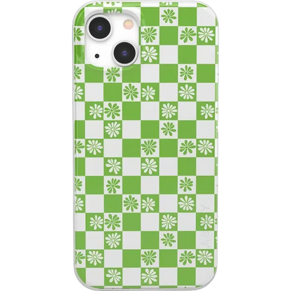 Check Mate | Daisy Checkerboard Floral Case iPhone Case get.casely Classic iPhone 13 Mini