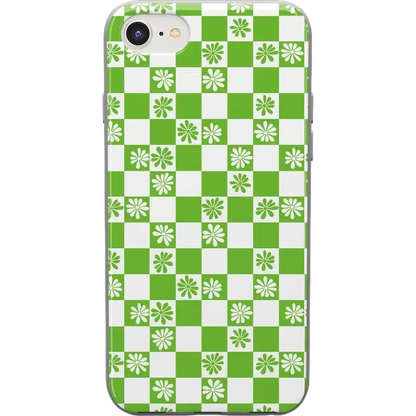 Check Mate | Daisy Checkerboard Floral Case iPhone Case get.casely Classic iPhone SE (2020 & 2022)