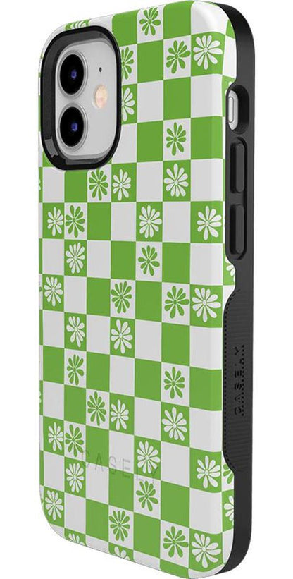 Check Mate | Daisy Checkerboard Floral Case iPhone Case get.casely
