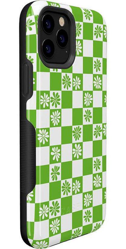 Check Mate | Daisy Checkerboard Floral Case iPhone Case get.casely