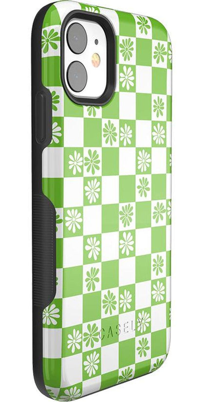 Check Mate | Daisy Checkerboard Floral Case iPhone Case get.casely
