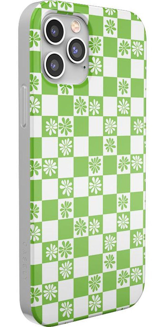 Check Mate | Daisy Checkerboard Floral Case iPhone Case get.casely