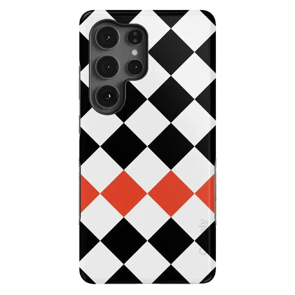 Checkerboard | High Contrast Design Case Phone Case Casetry Bold Flex + MagSafe® Galaxy S25 Ultra