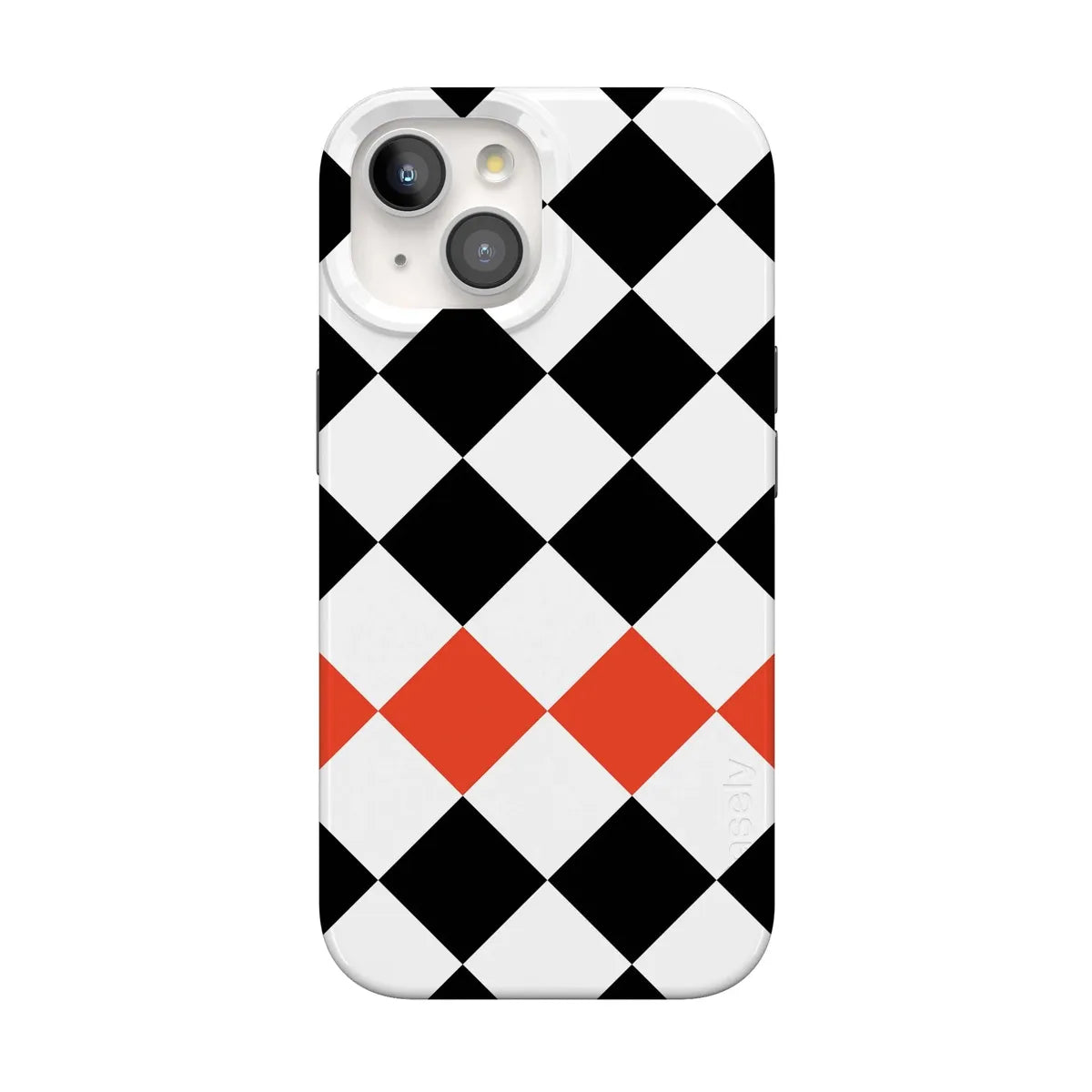 Checkerboard | High Contrast Design Case Phone Case Casetry Classic + MagSafe® iPhone 15