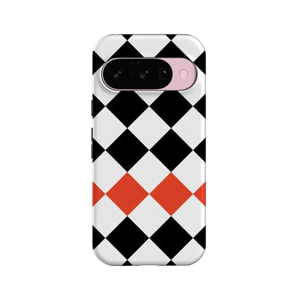 Checkerboard | High Contrast Design Case Phone Case Casetry Essential + MagSafe® Google Pixel 10