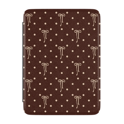 Teddy Bows | Brown Polka Dot Kindle Case | Casely