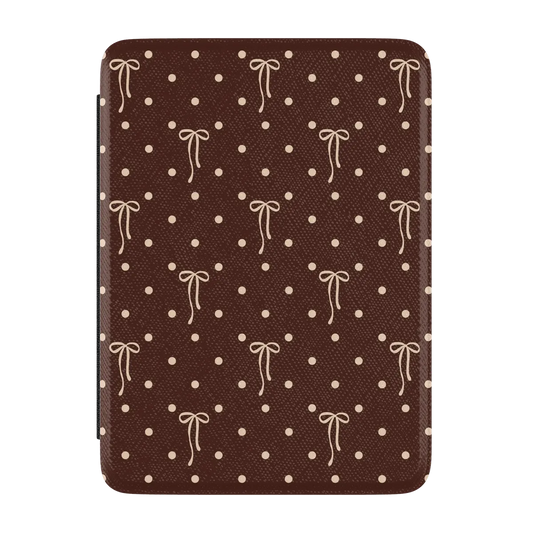 Teddy Bows | Brown Polka Dot Kindle Case | Casely