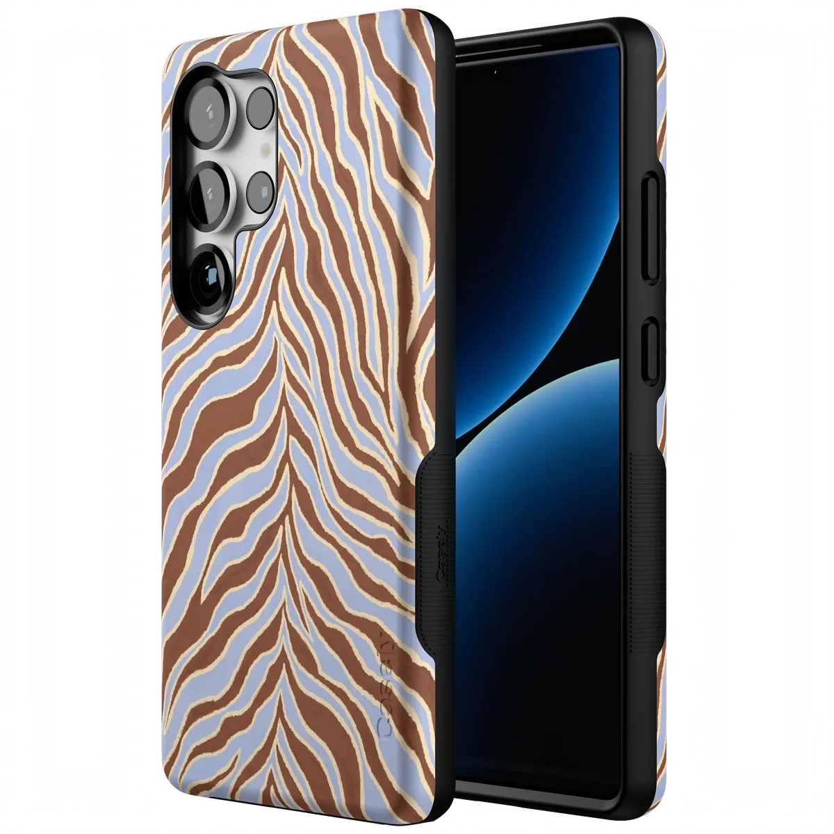 Untamed | Brown & Blue Zebra Case