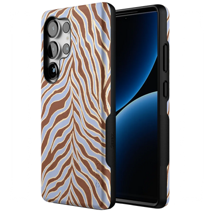 Untamed | Brown & Blue Zebra Case