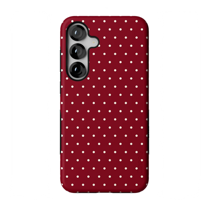 On the Dot | Maroon Polka Dot Case