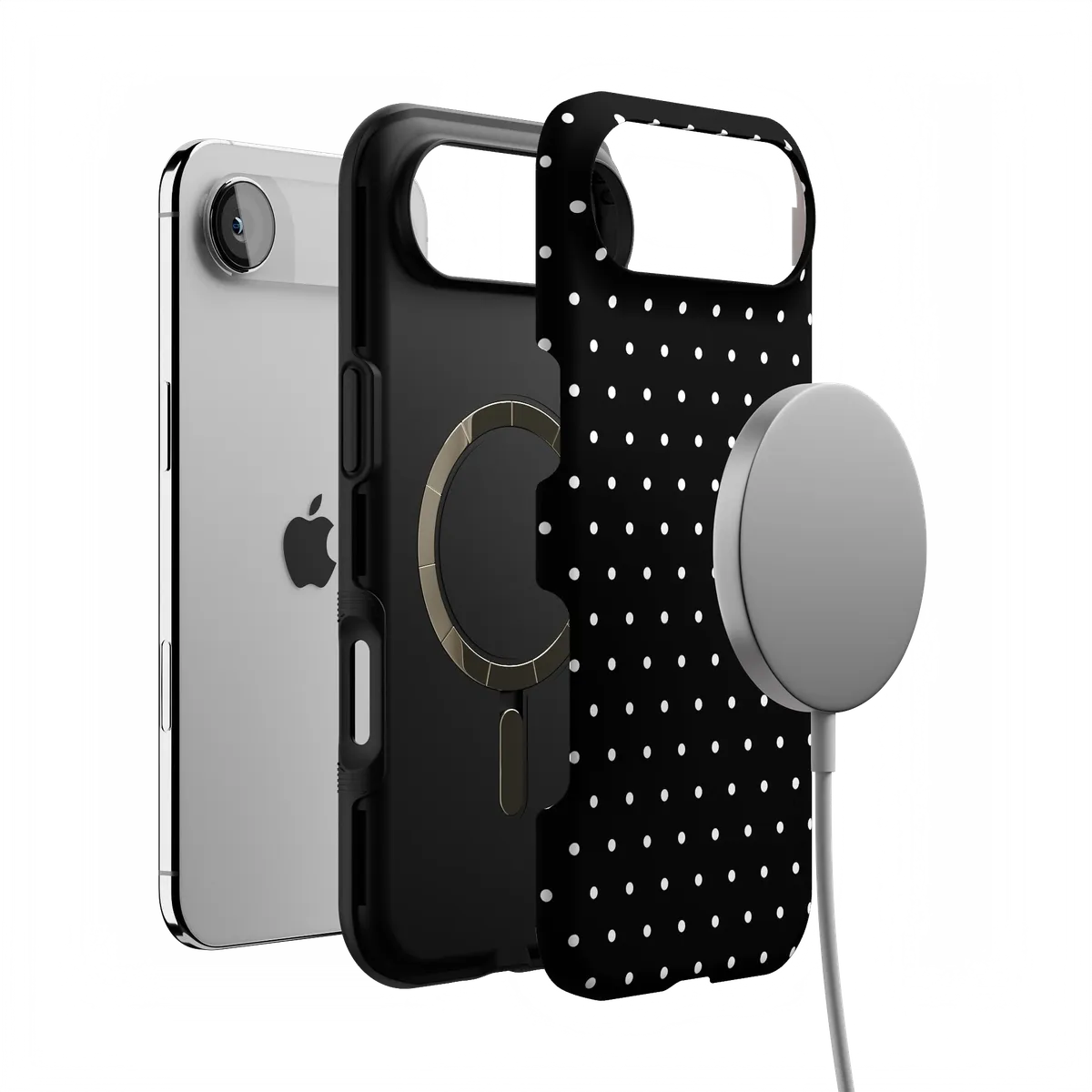 On the Dot | White Polka Dot Case
