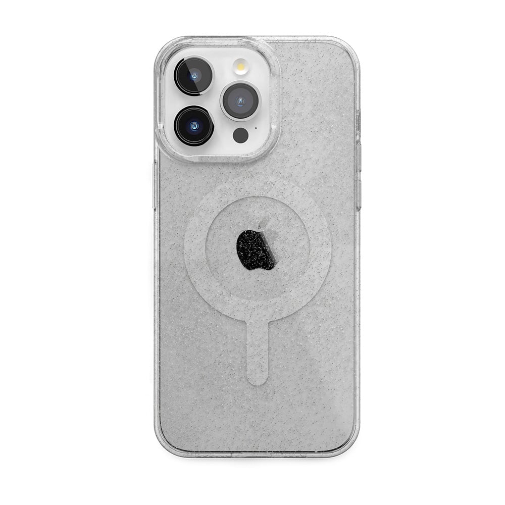 Clear Skies | Clear Shimmer Case iPhone Case get.casely Classic + MagSafe® iPhone 15 Pro Max