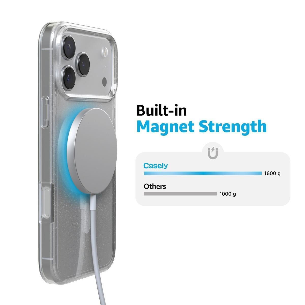 Clear Skies | Clear Shimmer Case iPhone Case get.casely