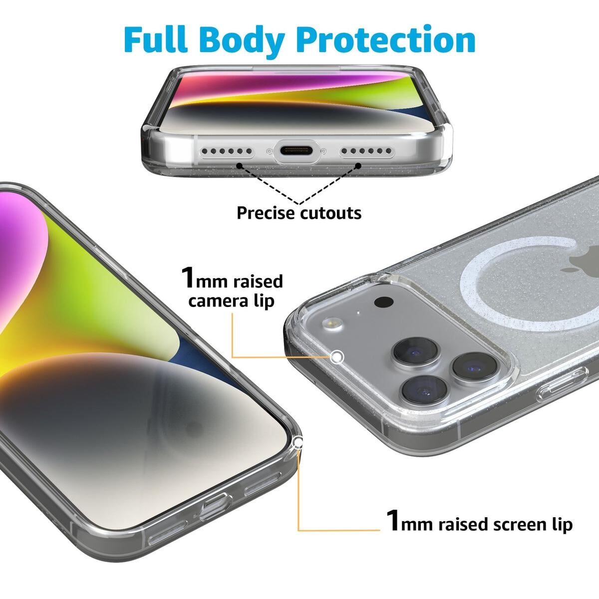 Clear Skies | Clear Shimmer Case iPhone Case get.casely