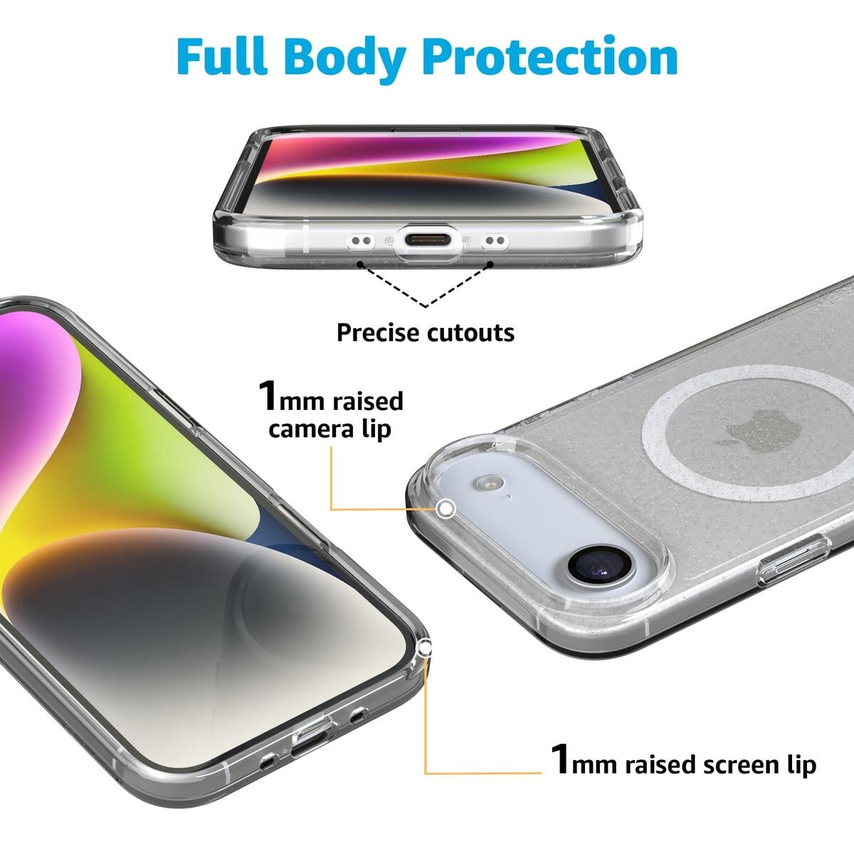 Clear Skies | Clear Shimmer Case iPhone Case get.casely