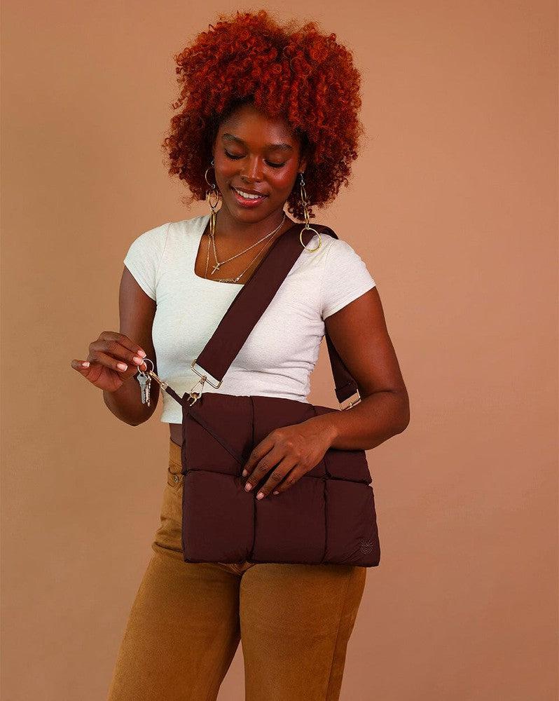 Cloud Carryall | Cocoa Laptop Bag get.casely
