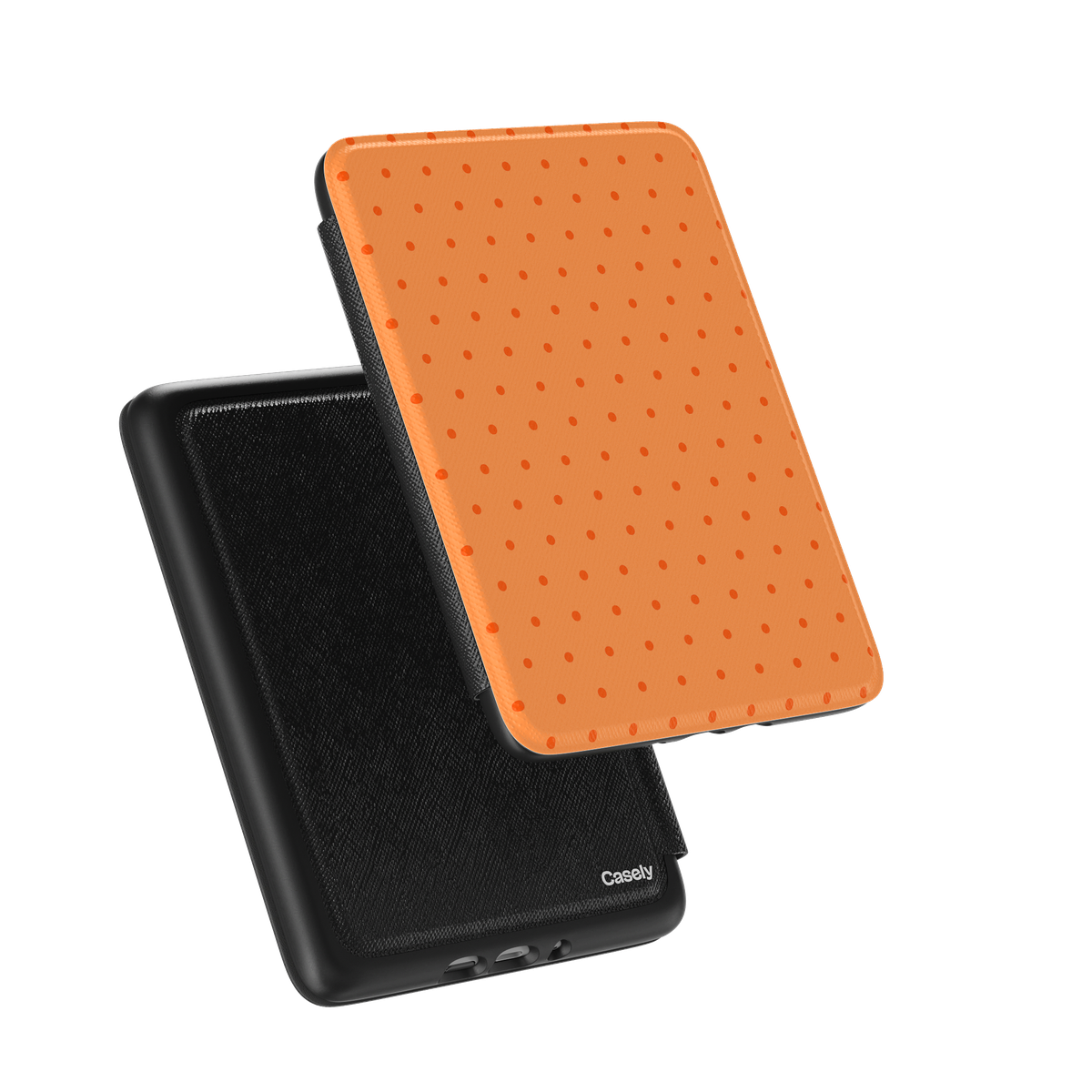 On the Dot | Orange Polka Dot Kindle Case
