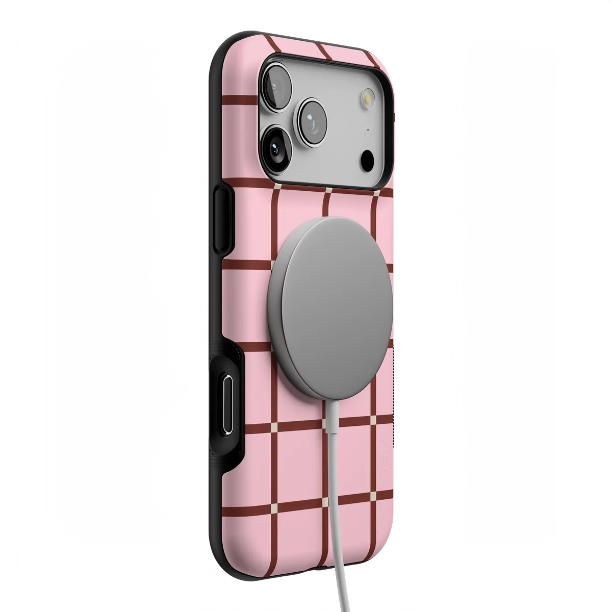 Uptown Gridlock | Pink Checkerboard Case
