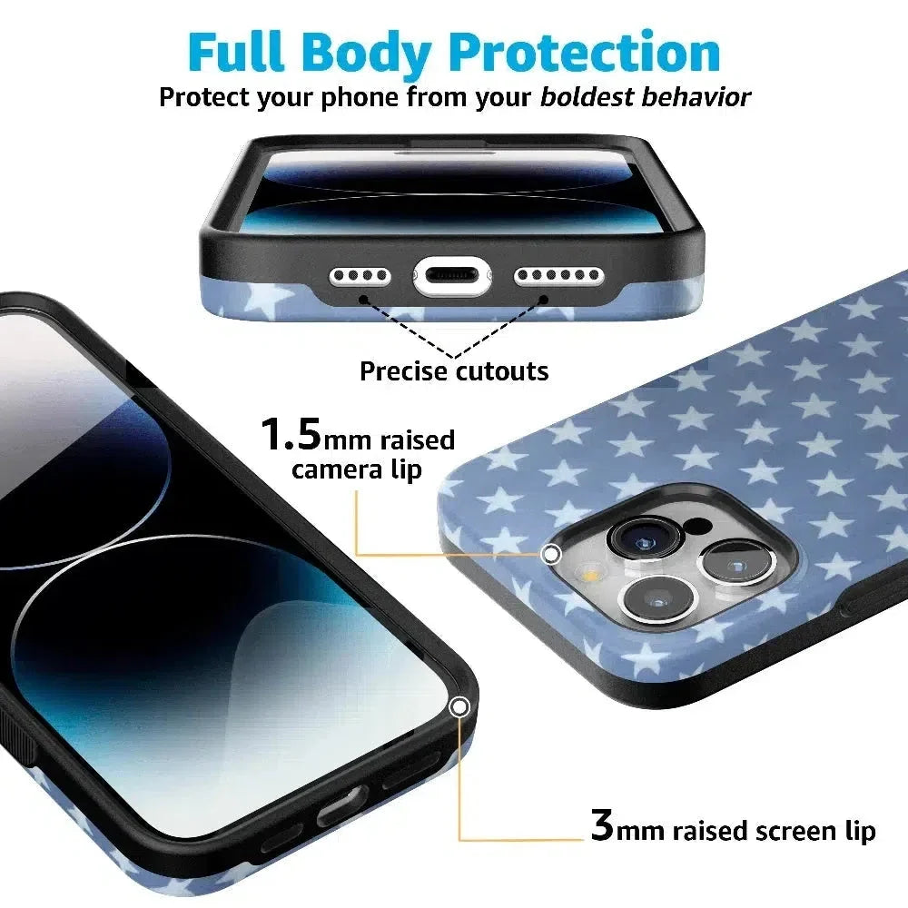 Coastal Blues | Denim Stars Case Phone Case Casetry