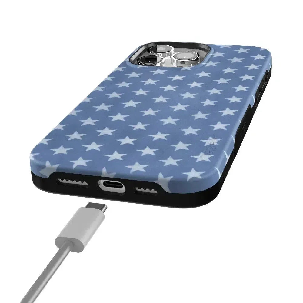 Coastal Blues | Denim Stars Case Phone Case Casetry