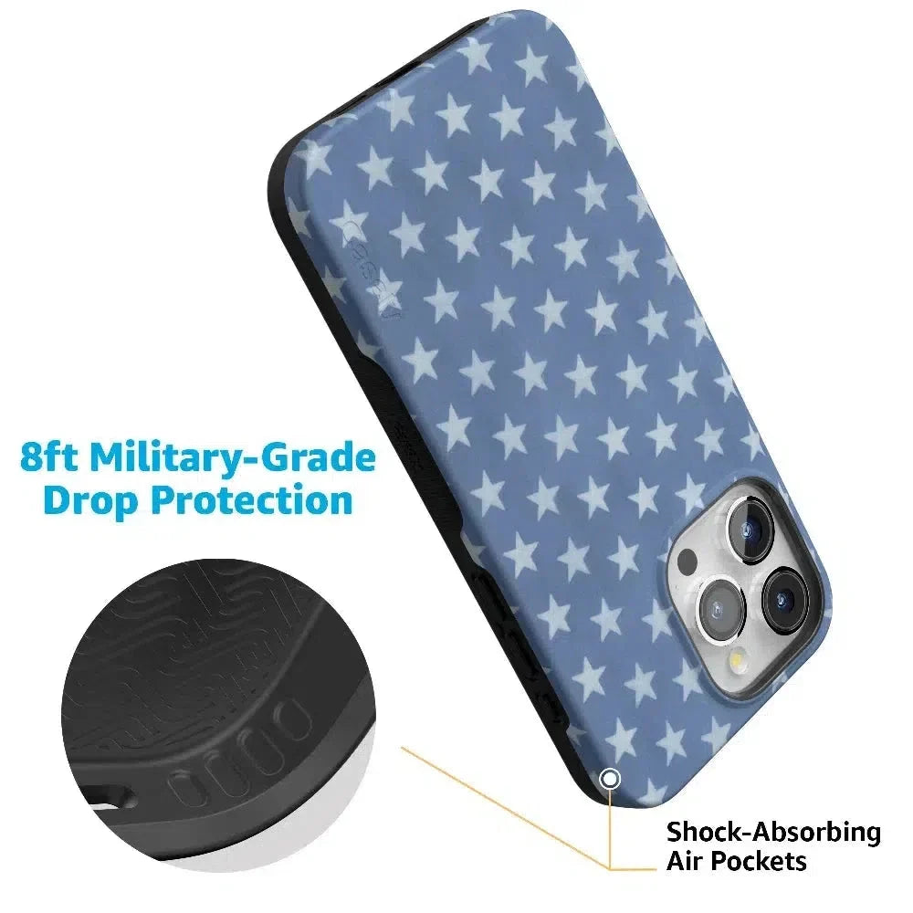 Coastal Blues | Denim Stars Case Phone Case Casetry