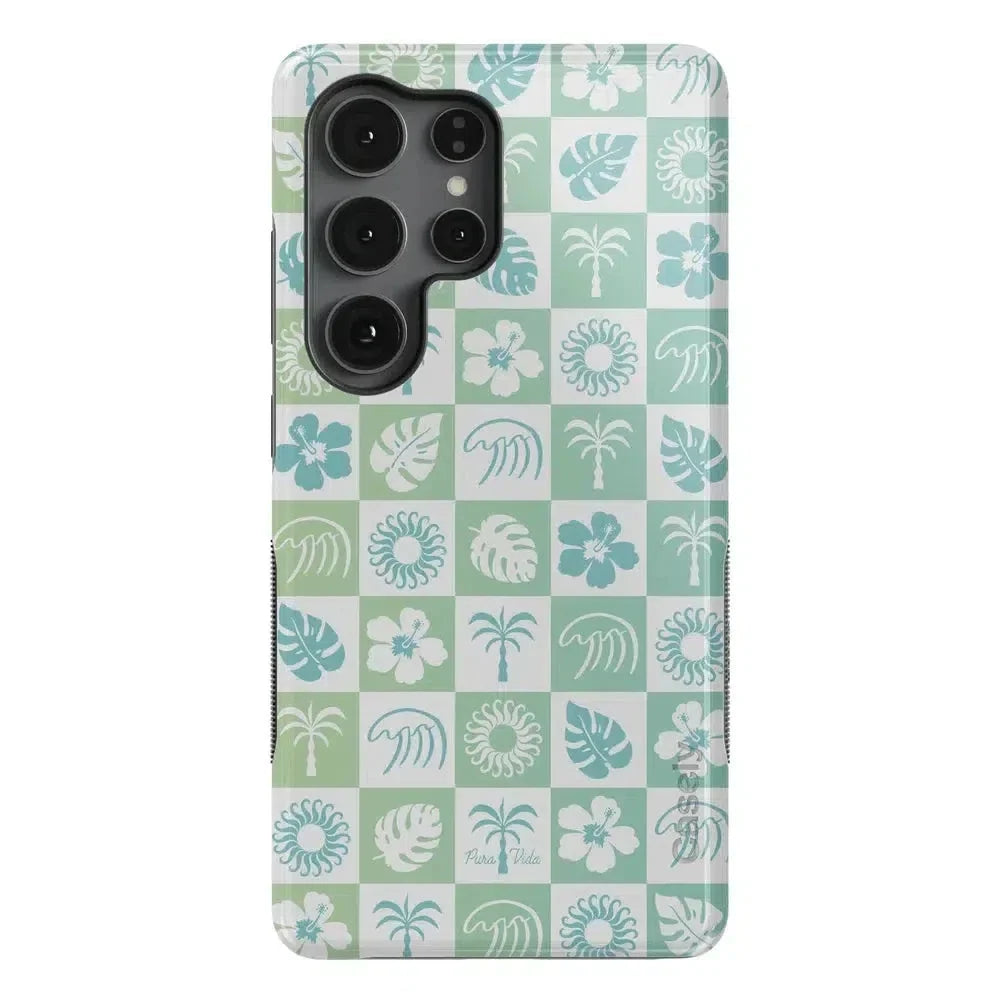Coastal Checkers | Pura Vida Case iPhone Case get.casely Bold Flex + MagSafe® Galaxy S25 Ultra