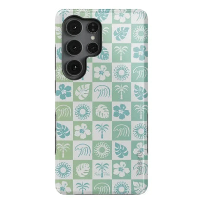 Coastal Checkers | Pura Vida Case iPhone Case get.casely Bold Flex + MagSafe® Galaxy S25 Ultra