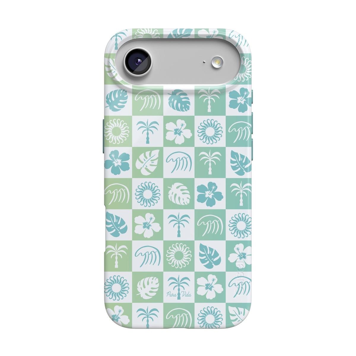 Coastal Checkers | Pura Vida Case iPhone Case get.casely Classic + MagSafe® iPhone 17 Air